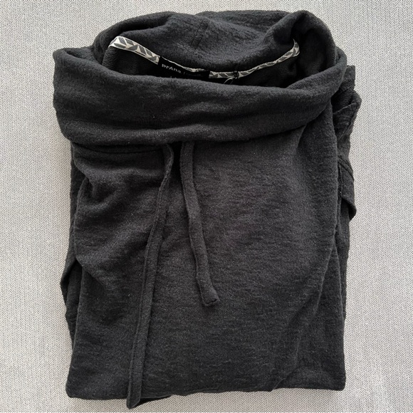 🆕 NWT Prana Freida cowl neck black knit top size large - Picture 8 of 12